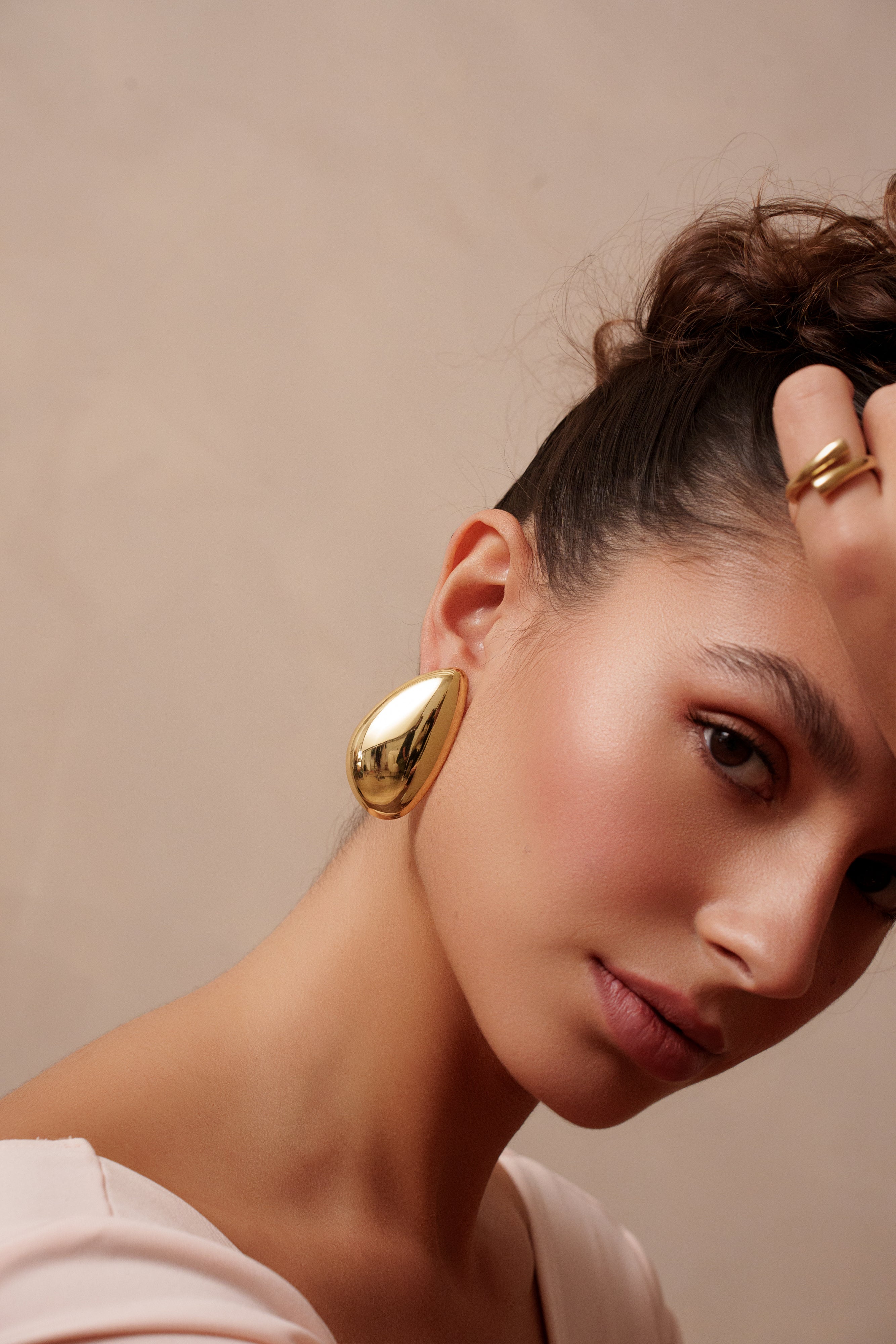 Boucles d'oreilles ONA doré