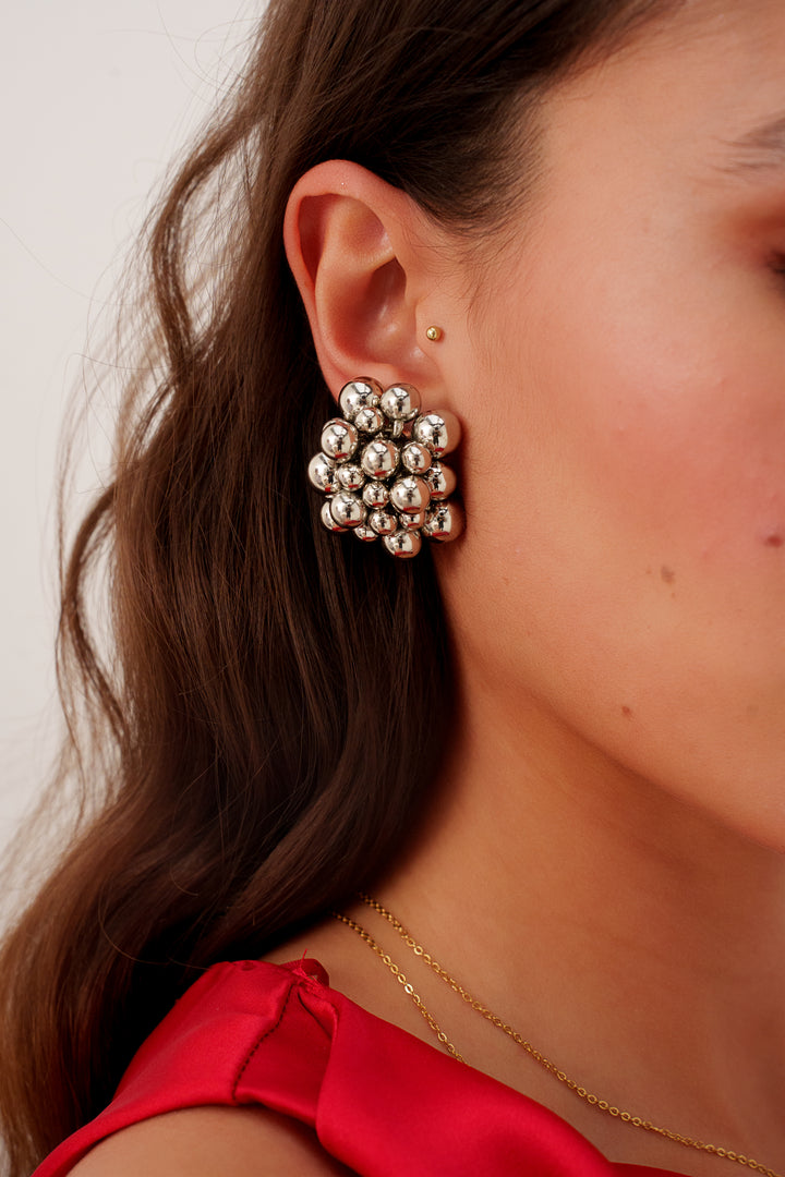 Translation missing: fr.Boucles d'oreilles WEISS argentée