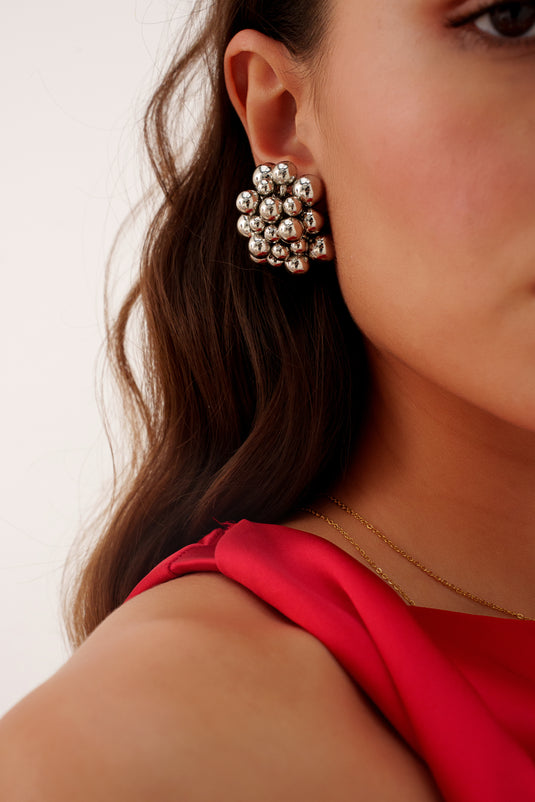 Translation missing: fr.Boucles d'oreilles WEISS argentée